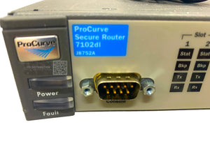 J8752A I HP ProCurve 7102dl Secure Router + J9026A VPN Base Encryption Module
