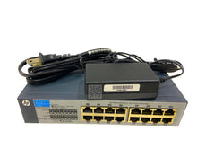 Load image into Gallery viewer, J9662A I HP V1410-16 Ethernet Switch + Power Adapter