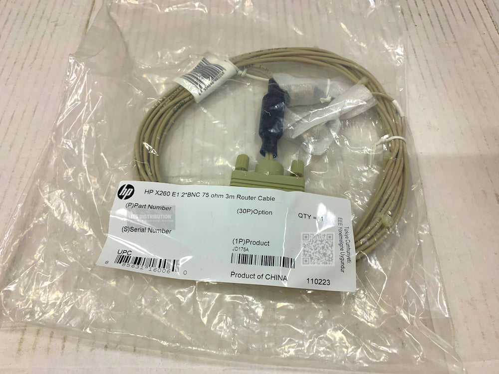 JD175A I Brand New Genuine HP Router Cable - 9.84 ft - BNC Network