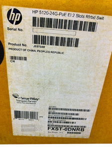 JE070A I Factory Sealed RENEW HPE A5120-24G-PoE Ei Switch with 2 Slots
