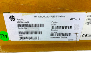 JG092A I Brand New Sealed HP 5120-24G-PoE+ SI Switch