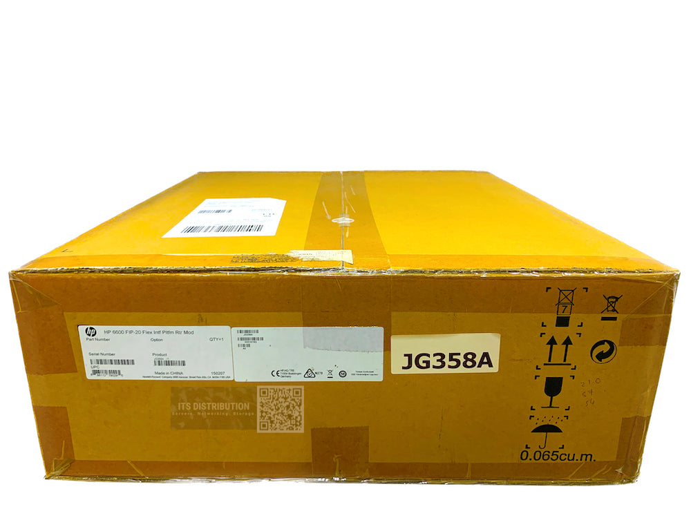 JG358A I Brand New Sealed HPE HP 6600 Fip-20 Flex Intf PLTFM Router Mod 0231A1SQ