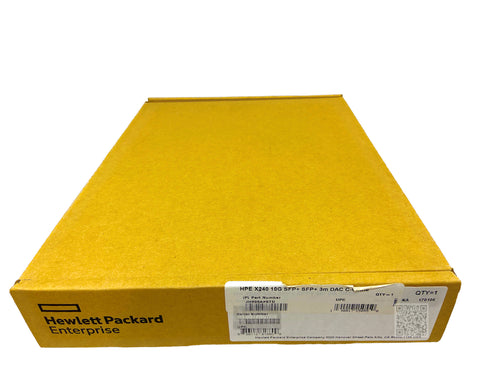 JH695A I Brand New Genuine HPE X240 10G SFP+ SFP+ 3M DAC Cable