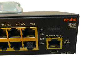 JL355A I HPE Aruba 2540 48G 4SFP+ Switch JL355-61001