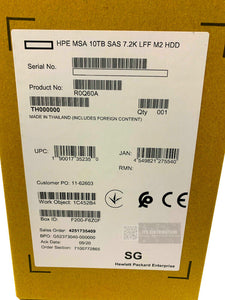 R0Q60A I New Sealed HPE MSA 10TB SAS 12G Midline 7.2K LFF 3.5 HDD P13250-001