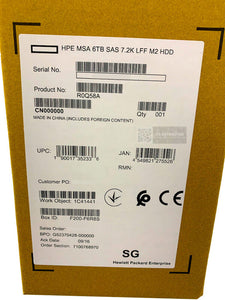 R0Q58A I New Retail HPE MSA 6TB SAS 12G Midline 7.2K LFF 3.5in M2 HDD P13248-001