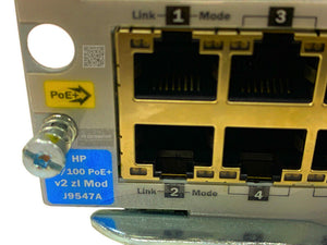 J9547A I HP 24-port 10/100 PoE+ v2 zl Module