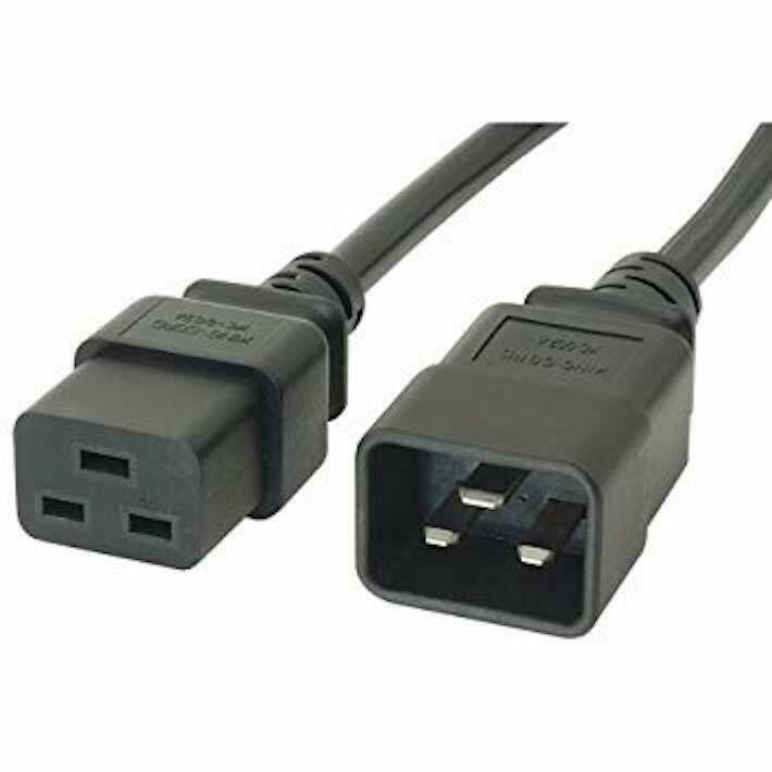 8121-0802 I HP Black Jumper Power Cord- C20 (M) Connector to C19 (F) Connector