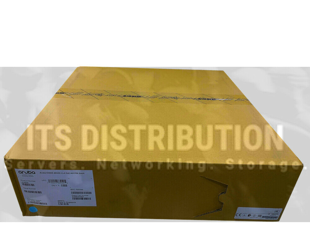 JL659A I New Sealed HPE Aruba 6300M 48SR5 CL6 PoE 4SFP Switch