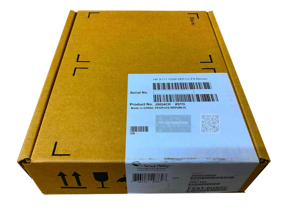 J9054C I Genuine Open Box Renew HPE X111 100M SFP LC FX Transceiver