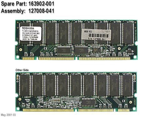128280-B21 I GENUINE HP 1GB SDRAM Memory Module
