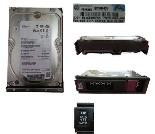 861683-B21 I Genuine HPE 4TB 7.2K SATA LFF HDD Internal Hard Drive