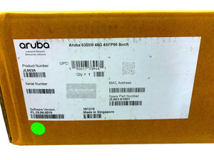 JL663A I New Sealed HPE Aruba 6300M 48G 4SFP56 Switch