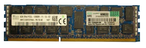 713983-B21 I GENUINE HP 8GB 2RX4 PC3L-12800R-11 Memory Module