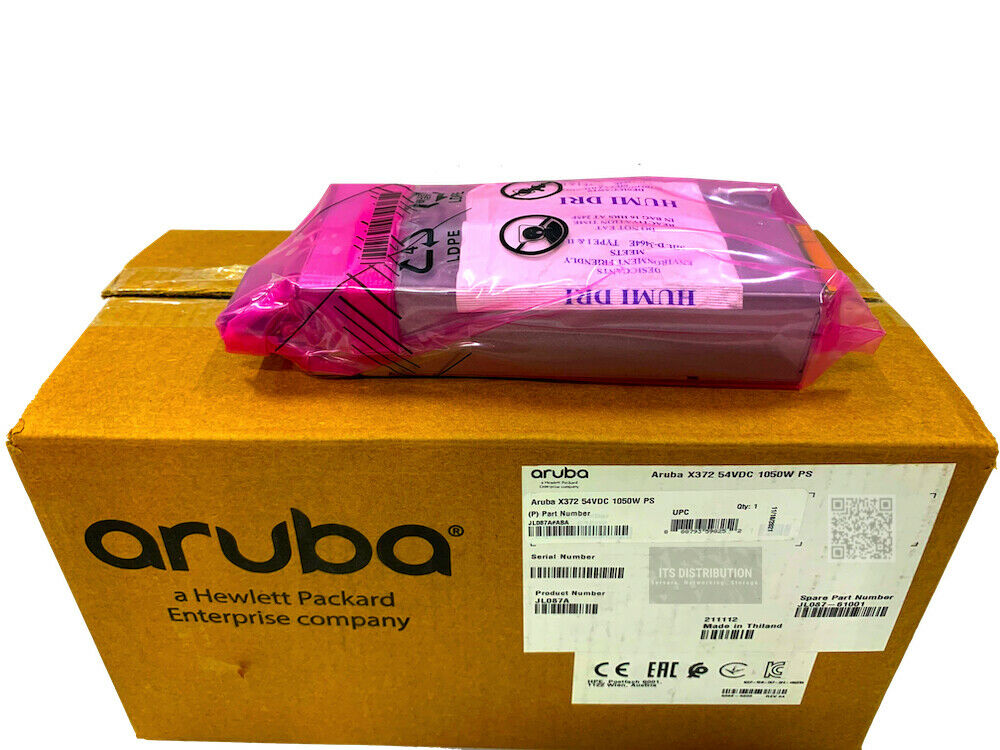 JL087A I Open Box HPE Aruba X372 54VDC 1050W 110-240VAC Power Supply