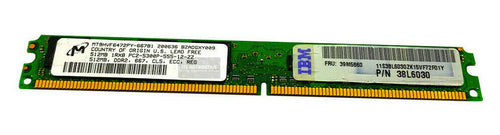 38L6030 I IBM 39M5860 512MB DDR2 Registered ECC PC2-5300 667Mhz 1Rx8 Memory