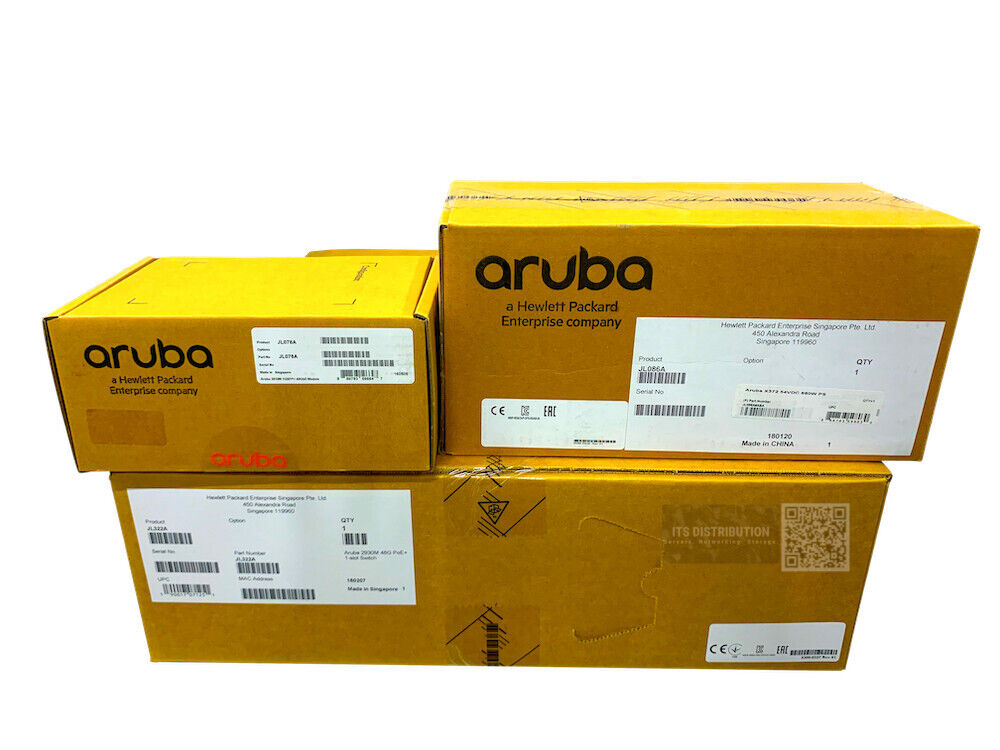 JL322A I NEW BUNDLE HPE Aruba 2930M 48G PoE+ 1-Slot Switch + JL078A & JL086A