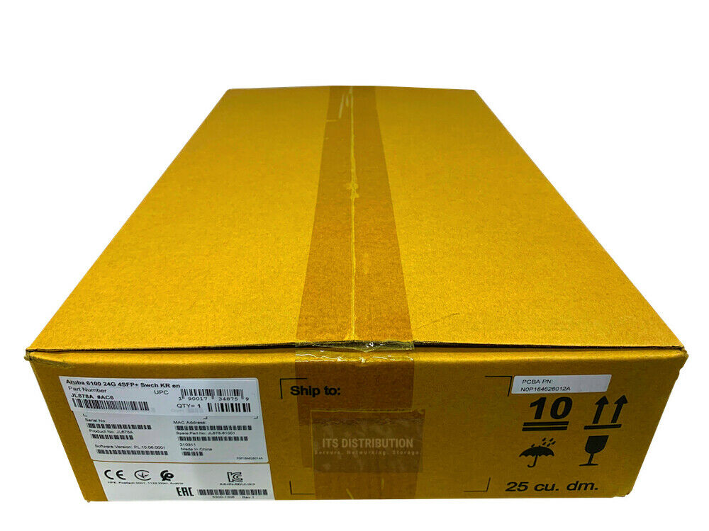 JL678A I Brand New Sealed HPE Aruba 6100 24G 4SFP+ Switch