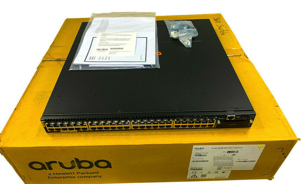 JL074A I Open Box HPE Aruba 3810M 48G PoE+ 1-Slot Switch