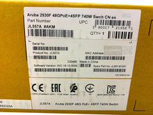 Load image into Gallery viewer, JL557A I New Sealed HPE Aruba 2930F 48GPOE+4SFP 740W Switch