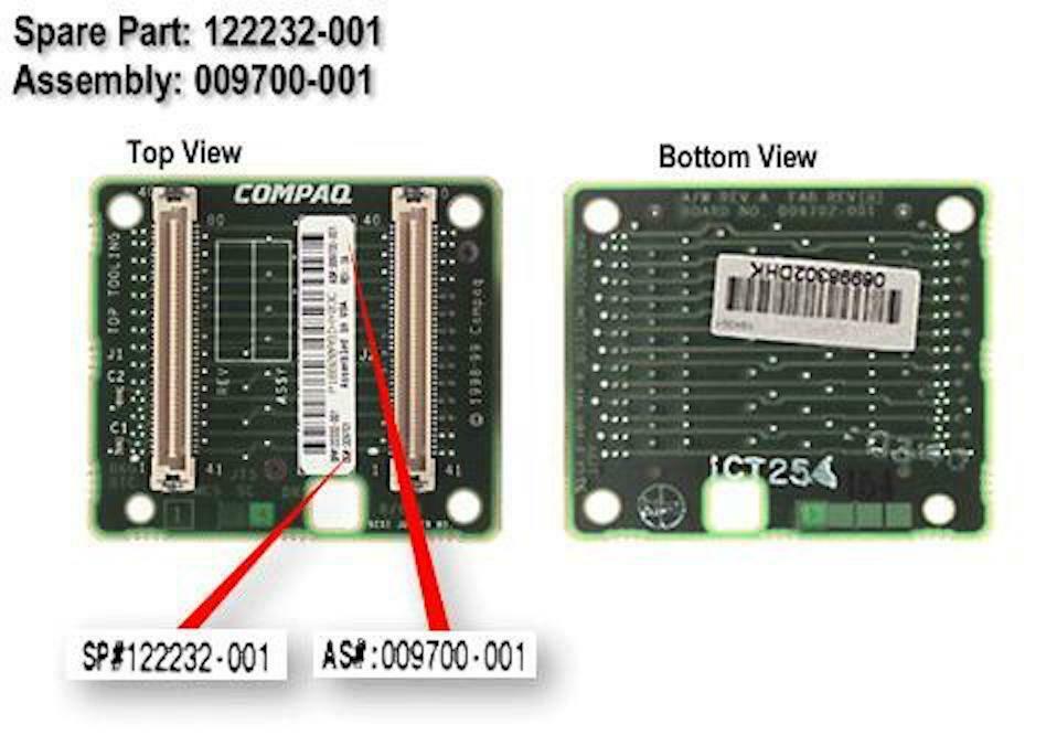 122232-001 I HP Compaq RAID Jumper Board Proliant 8500