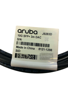 J9283D I Genuine HPE Aruba 10G SFP+ to SFP+ 3m DAC Cable 8121-1298
