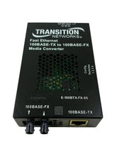 Load image into Gallery viewer, E-100BTX-FX-05 I Transition Networks Fast Ethernet ST Converter 100BASE