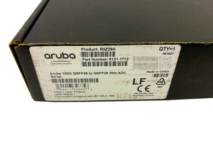 R0Z29A I New HPE Aruba 100G QSFP28 to QSFP28 30m Active Optical Cable 8121-1712