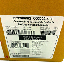 Load image into Gallery viewer, NP128AA I New Sealed HP Compaq CQ2202LA Desktop PC Latin America Localization