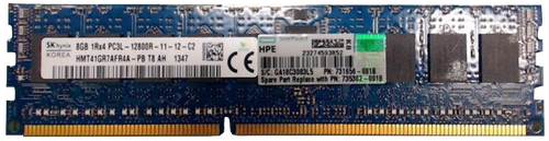 731765-B21 I GENUINE HP 8GB 1RX4 PC3L-12800R-11 Memory Module