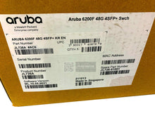 Load image into Gallery viewer, JL726A I Open Box HPE Aruba 6200F 48G 4SFP+ CX 6200 Networking Switch