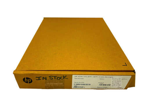 JD095C I Genuine Open Box HPE X240 10G SFP+ SFP+ 0.65m DA Copper Cable 0231A1WH