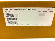Load image into Gallery viewer, JL272A I Brand New HPE 3m X240 100G QSFP28 DAC Cable