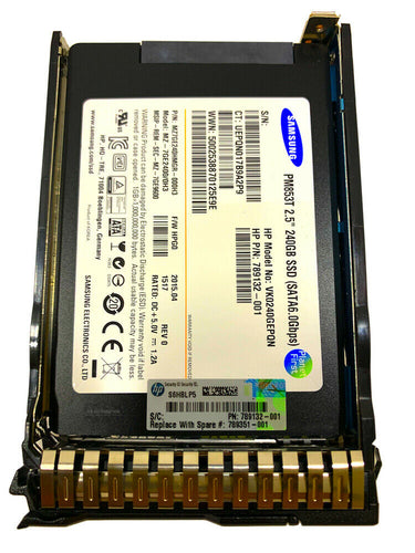 789135-B21 I HPE 240GB 6G SATA Read Intensive SFF 2.5-in SC Solid State Drive