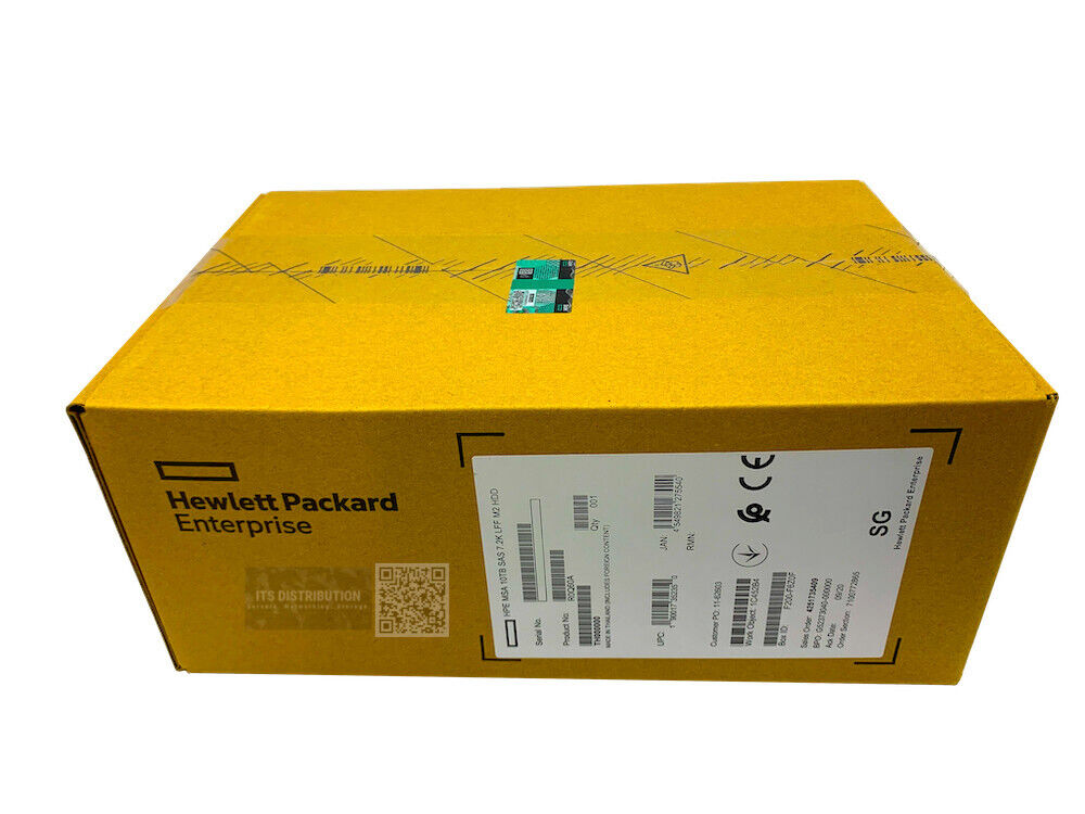 R0Q60A I New Sealed HPE MSA 10TB SAS 12G Midline 7.2K LFF 3.5 HDD P13250-001
