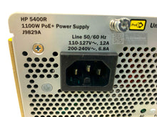 Load image into Gallery viewer, J9829A I Open Box HPE 5400R 1100W PoE+ zl2 Power Supply 0957-2414 DCJ11002-03