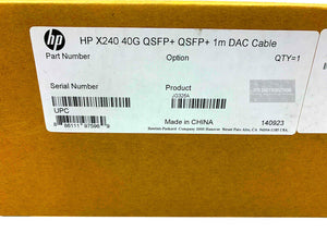 JG326A I Genuine New Sealed HPE X240 40G QSFP+ QSFP+ 1M DAC Cable 0231A1M8