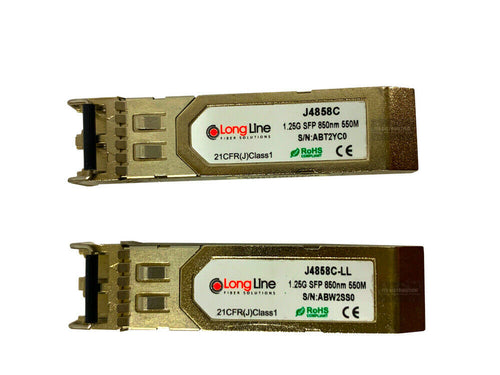 J4858C-LL I Set of 2 LongLine Gigabit-SX-LC Mini-GBIC Transceiver