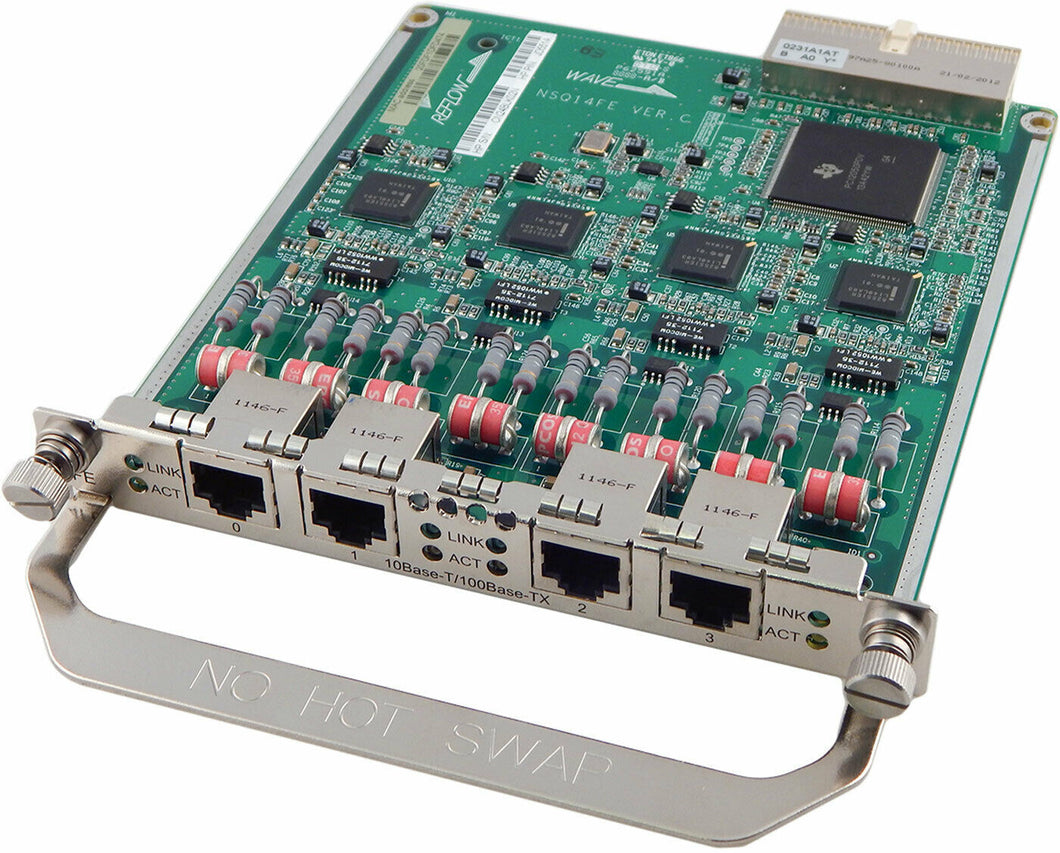 JD551A I HPE 4-Port Fast Ethernet Interface Module