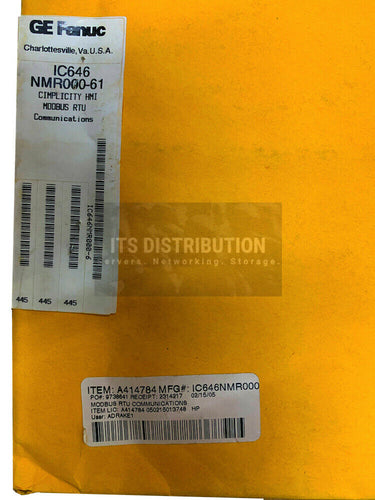 IC646NMR000-61 I New GE Fanuc Cimplicity HMI ModBus A414784 RTU