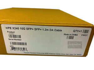 JD096C I Brand New HPE X240 10G SFP+ to SFP+ 1.2m Direct Attach Copper Cable