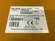 Load image into Gallery viewer, R0Z26A I Genuine New HPE Aruba 100G QSFP28 to QSFP28 5M DAC Cable 8121-1694