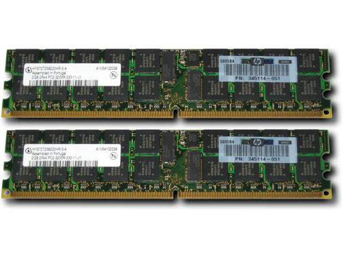 375004-B21 I GENUINE HP PC2-3200 DDR2-400 - 4GB (2 x 2GB) Memory