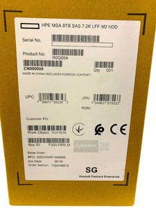 R0Q59A I New Retail HPE MSA 8TB SAS 12G Midline 7.2K LFF 3.5in M2 HDD P13249-001