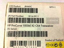 Load image into Gallery viewer, J8440C I Genuine Open Box HP ProCurve 10GbE X2-CX4 Transceiver 1816-3911