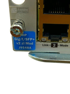 J9548A I HPE 20-port Gig-T/2-port 10GbE SFP+ v2 zl Module 5065-5444 B-5331-D3