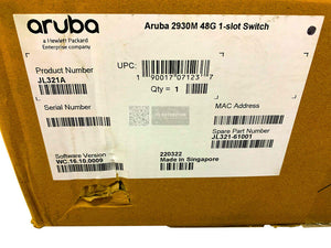 JL321A I Open Box HPE Aruba 2930M 48G 1-Slot Switch