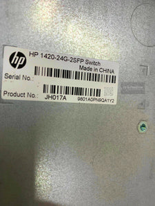 JH017A I HPE OfficeConnect 1420 24G 2SFP Switch