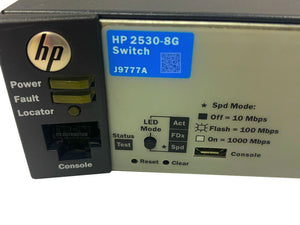 J9777A I HPE 2530 8G Gigabit Switch + Power Adapter