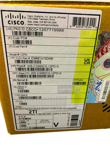 WS-C3560CX-12PD-S I New Cisco Catalyst 3560-CX 12 Port PoE+ 10G Uplinks Switch